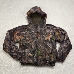 Remington Youth 20/22 Reversible Camo Hunting Jacket Hooded Insulated READ